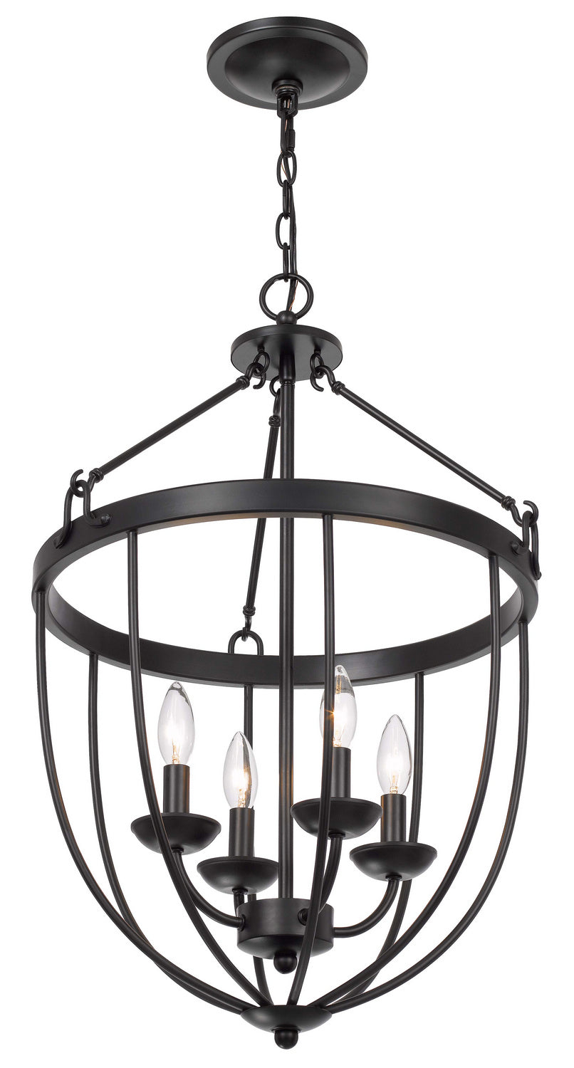 Cal Grafton FX-3762-4 Pendant Light - Matte Black