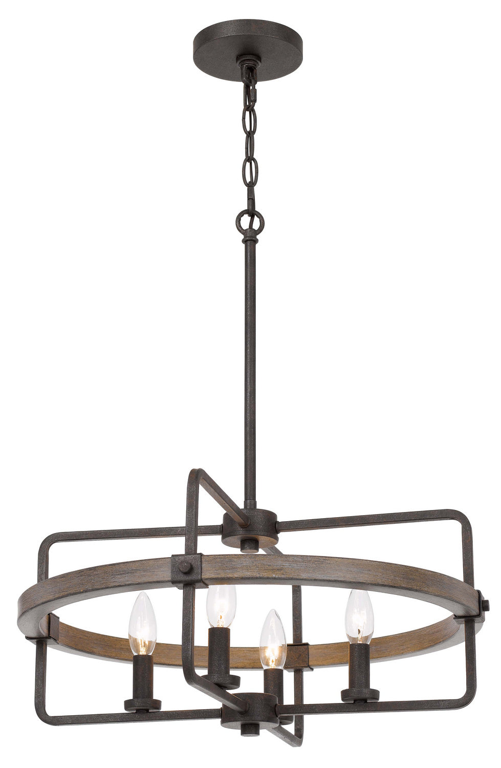 Cal Rawlins FX-3765-4 Chandelier Light - Black Smith