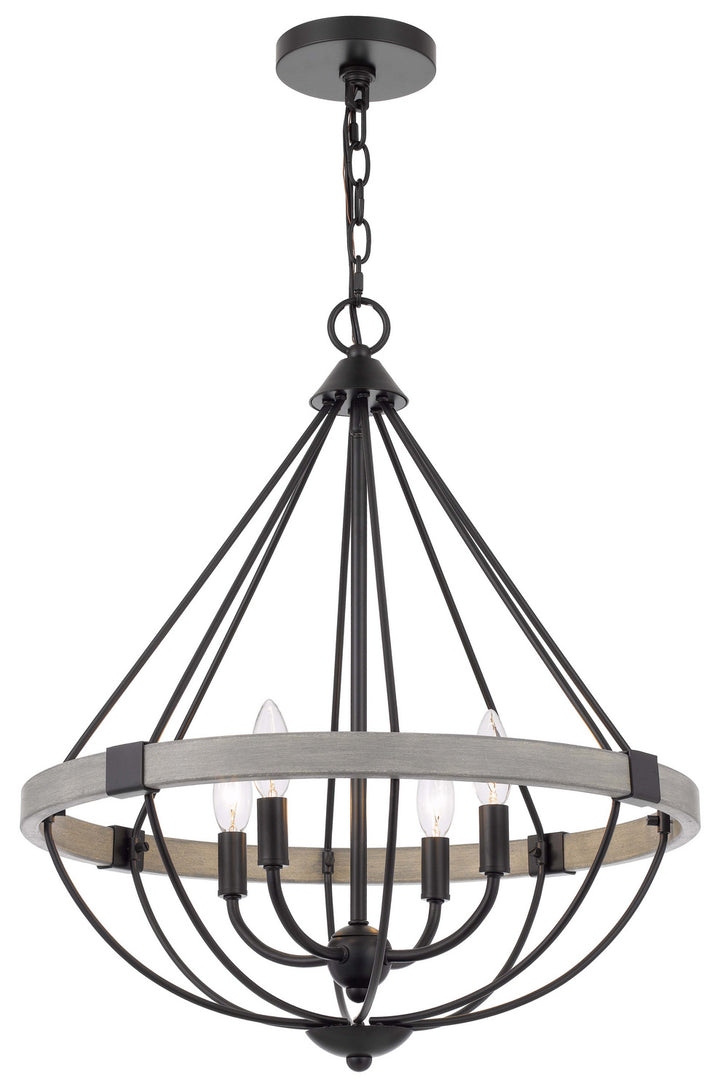 Cal Somersworth FX-3770-4 Chandelier Light - White Washed / Black