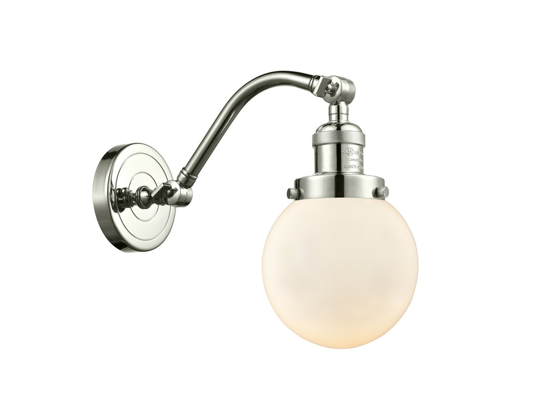 Innovations Franklin Restoration 515-1W-PN-G201-6 Wall Sconce Light - Polished Nickel