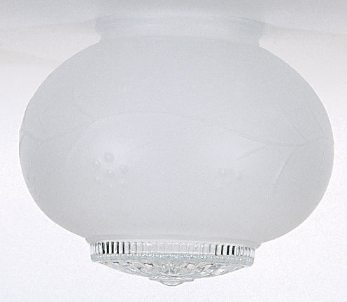 Satco Lighting 50-108   Lamp Shade Etched Hall / Clear Bottom