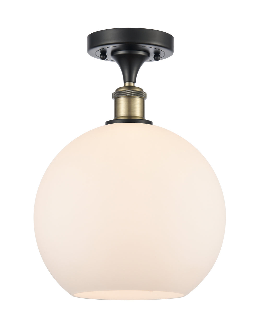 Innovations Ballston 516-1C-BAB-G121-10 Ceiling Light - Black Antique Brass