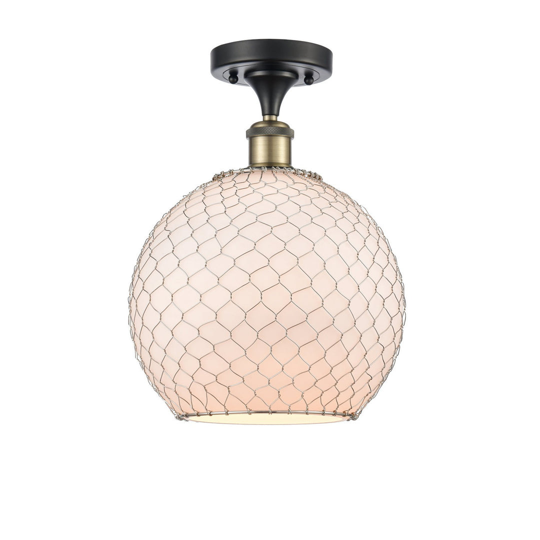 Innovations Ballston 516-1C-BAB-G121-10CSN-LED Ceiling Light - Black Antique Brass