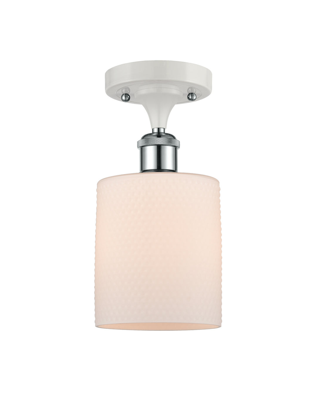 Innovations Ballston 516-1C-WPC-G111 Ceiling Light - White and Polished Chrome
