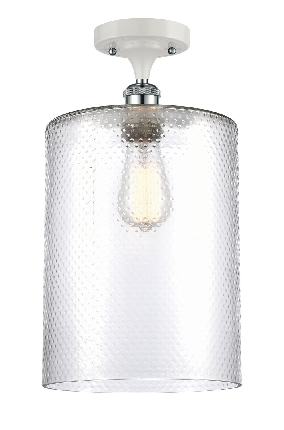 Innovations Ballston 516-1C-WPC-G112-L Ceiling Light - White and Polished Chrome