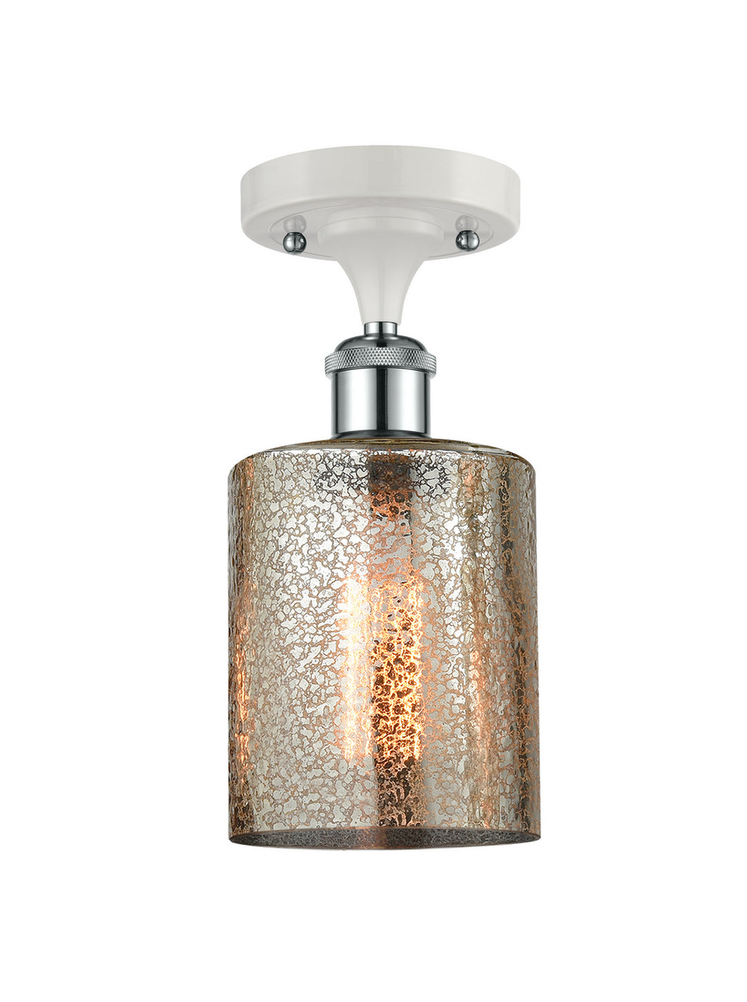 Innovations Ballston 516-1C-WPC-G116 Ceiling Light - White and Polished Chrome