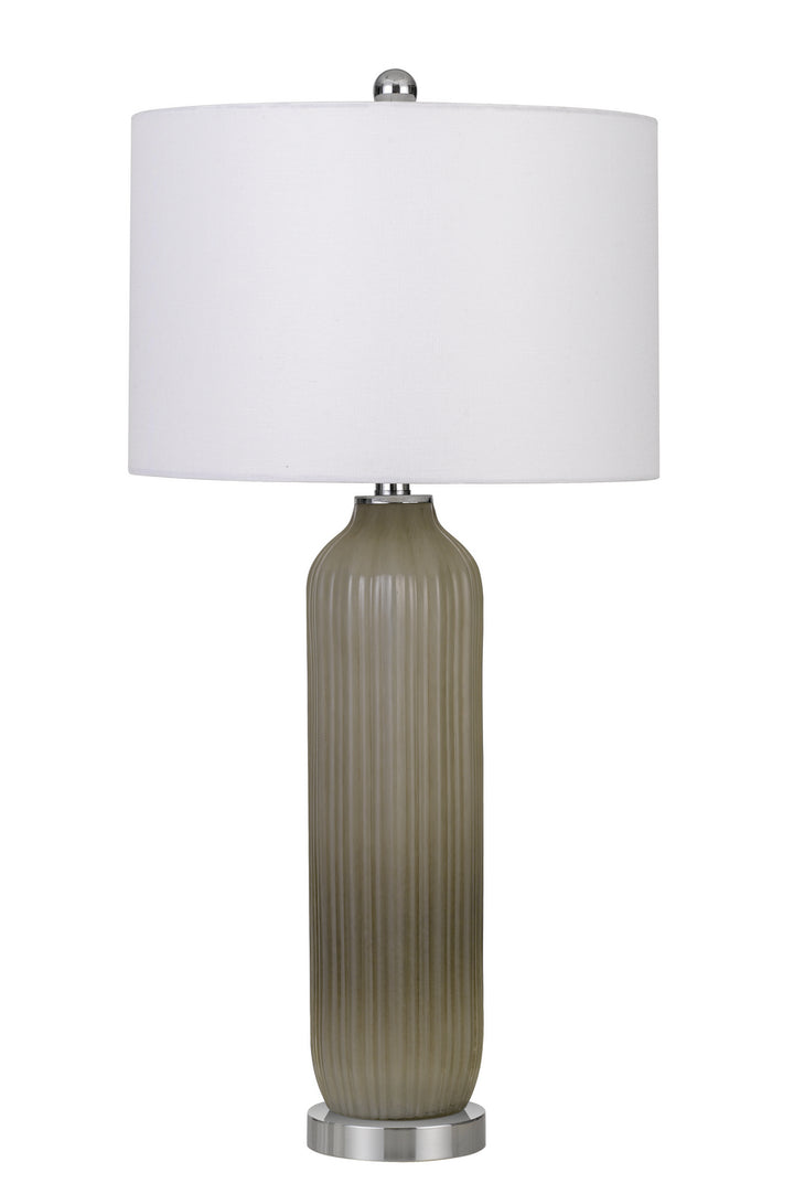 Cal Lighting BO-2912TB Catalina One Light Table Lamp Lamp Pewter, Nickel, Silver