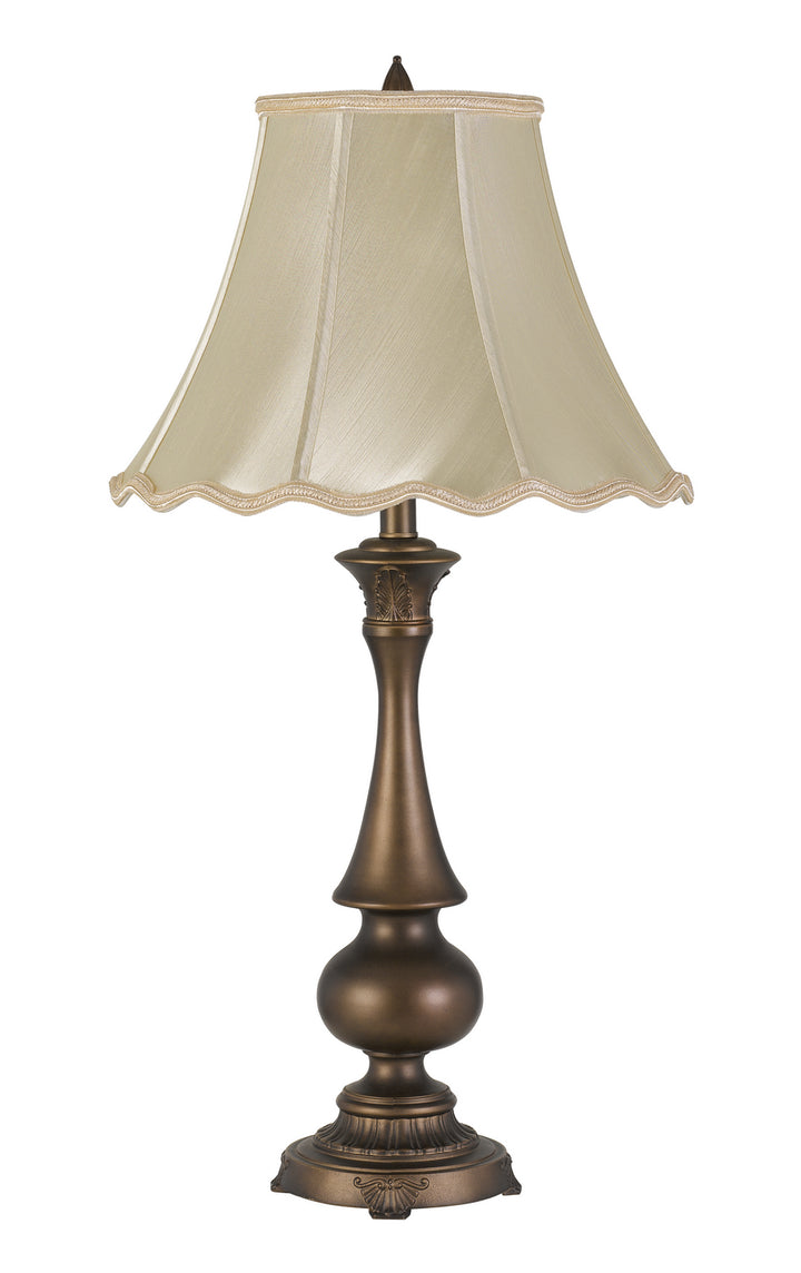 Cal Lighting BO-2949TB Clare One Light Table Lamp Lamp Brass - Antique