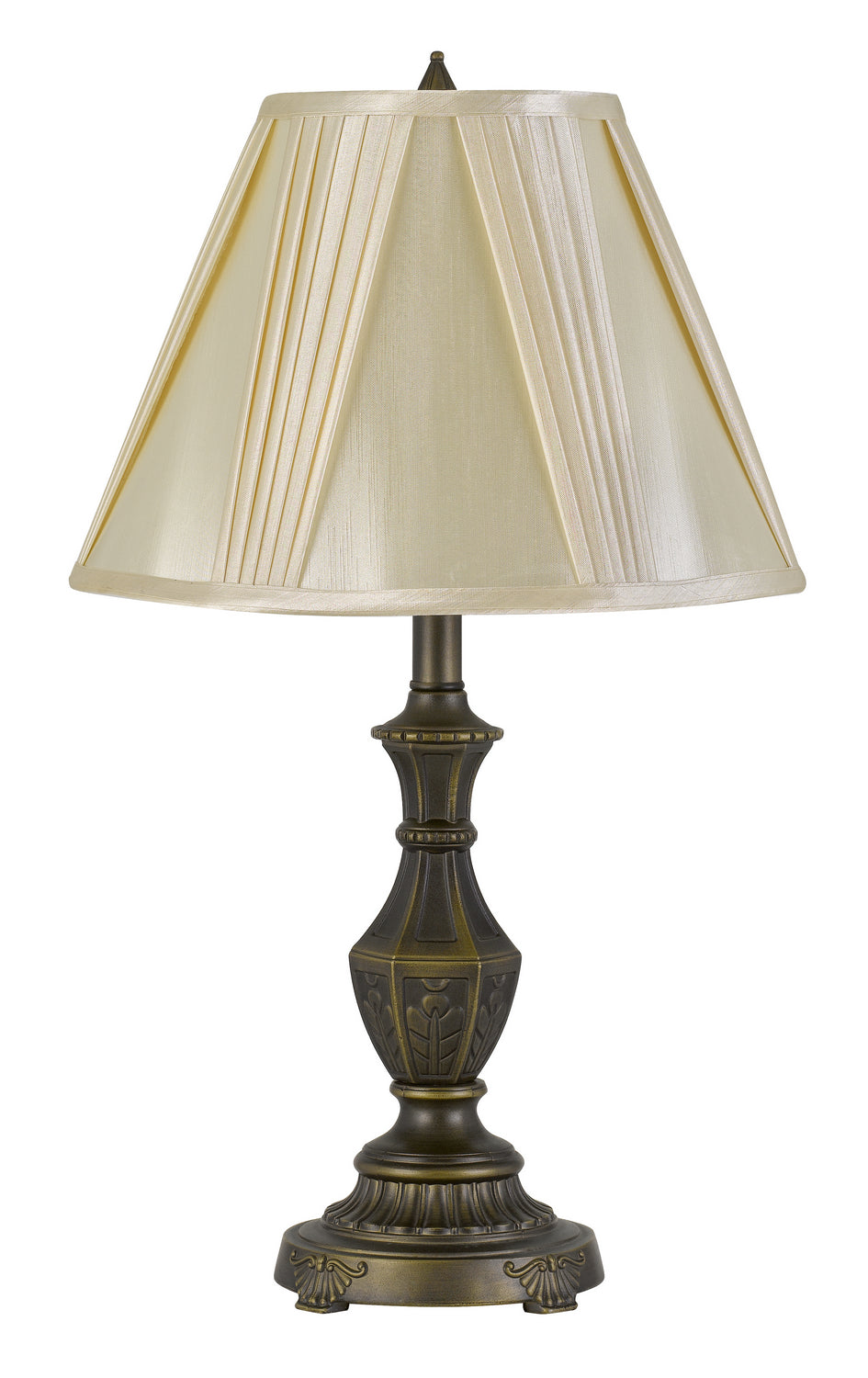 Cal Lighting BO-2951TB Cory One Light Table Lamp Lamp Brass - Antique