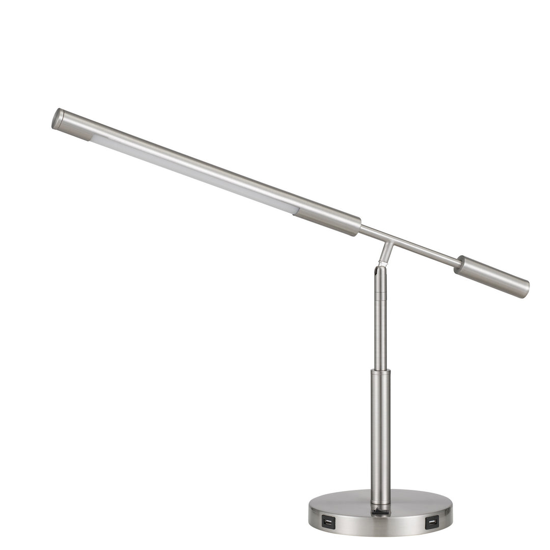 Cal Lighting BO-2967DK Auray Led Desk Lamp Lamp Pewter, Nickel, Silver