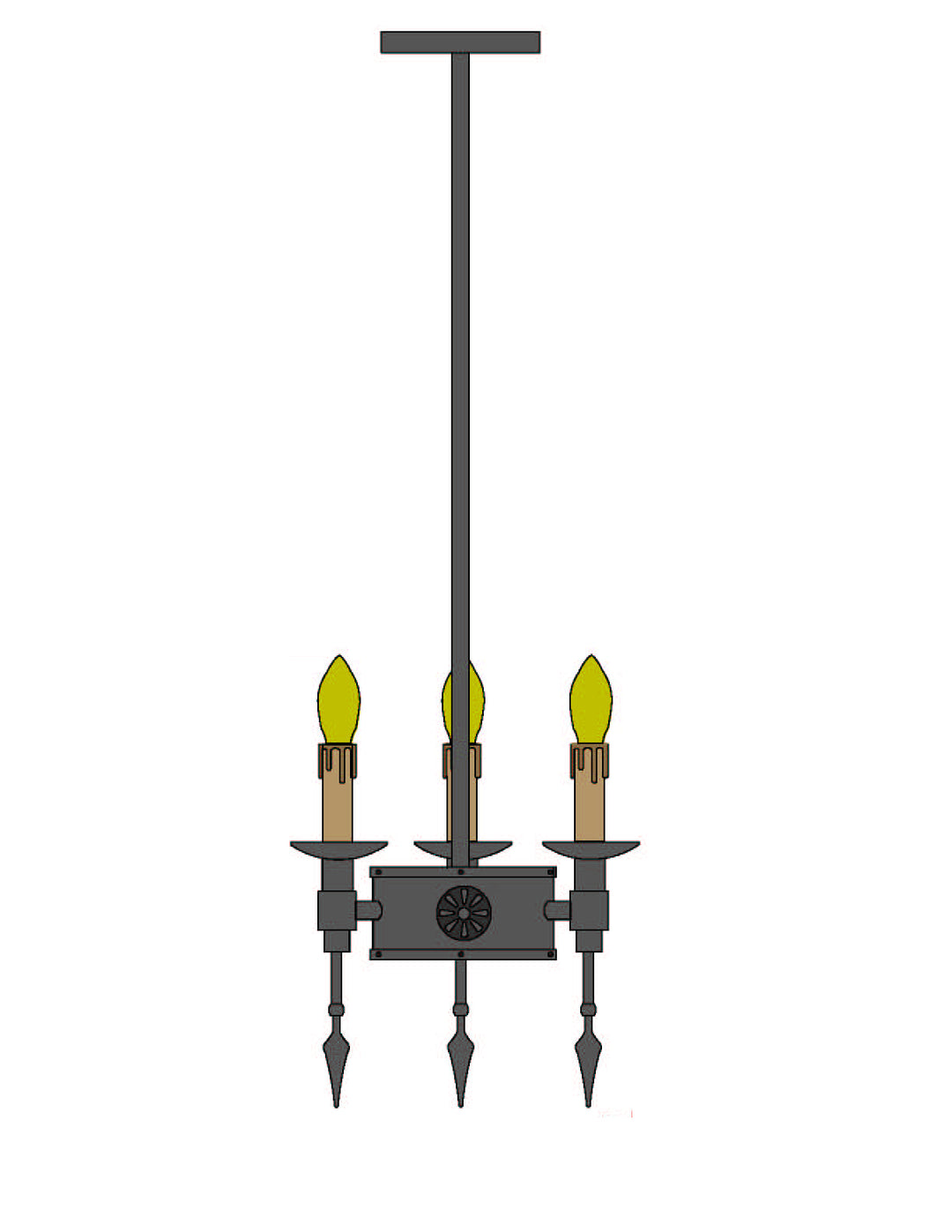Meyda Tiffany Warwick 111646 Pendant Light - Dark Roast