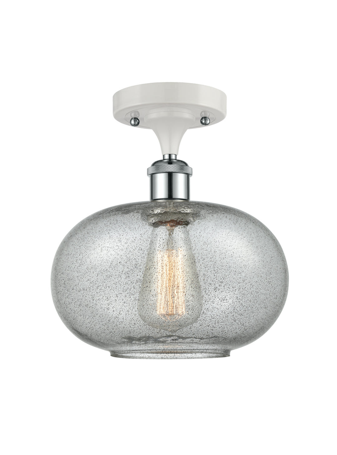 Innovations Ballston 516-1C-WPC-G247 Ceiling Light - White and Polished Chrome