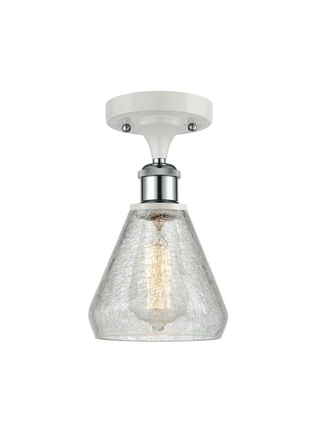 Innovations Ballston 516-1C-WPC-G275-LED Ceiling Light - White and Polished Chrome