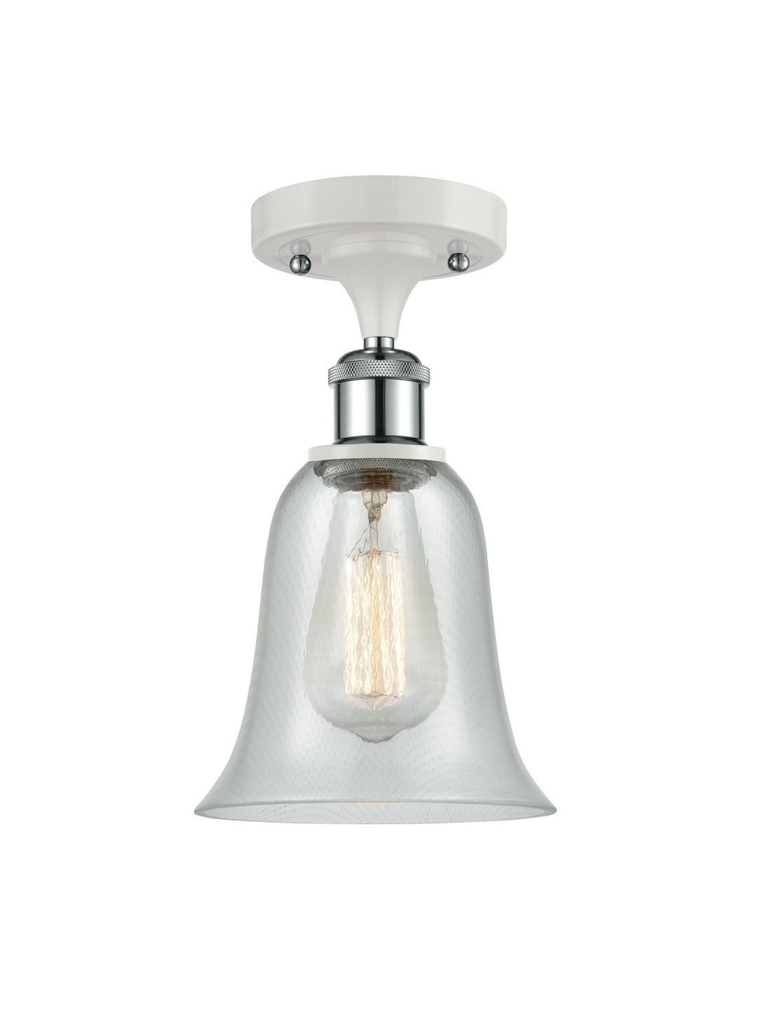 Innovations Ballston 516-1C-WPC-G2812 Ceiling Light - White and Polished Chrome