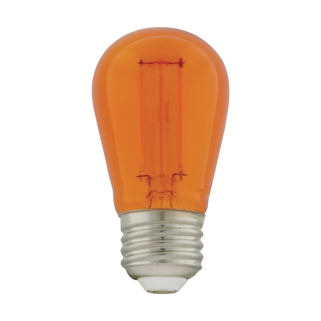 Satco Lighting S8026   Light Bulb Transparent Orange