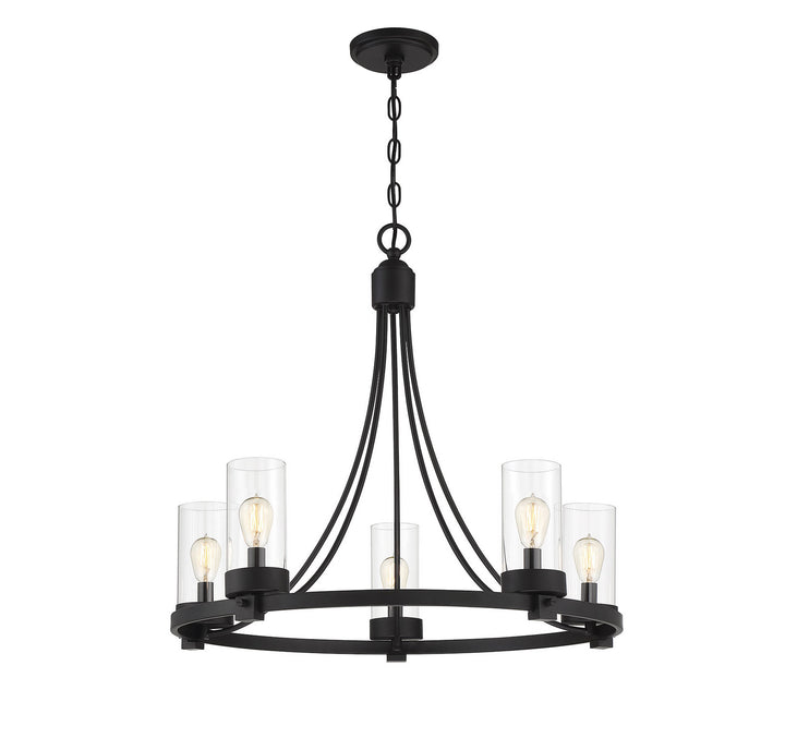 Meridian Mchan M10018MBK Chandelier Light - Matte Black