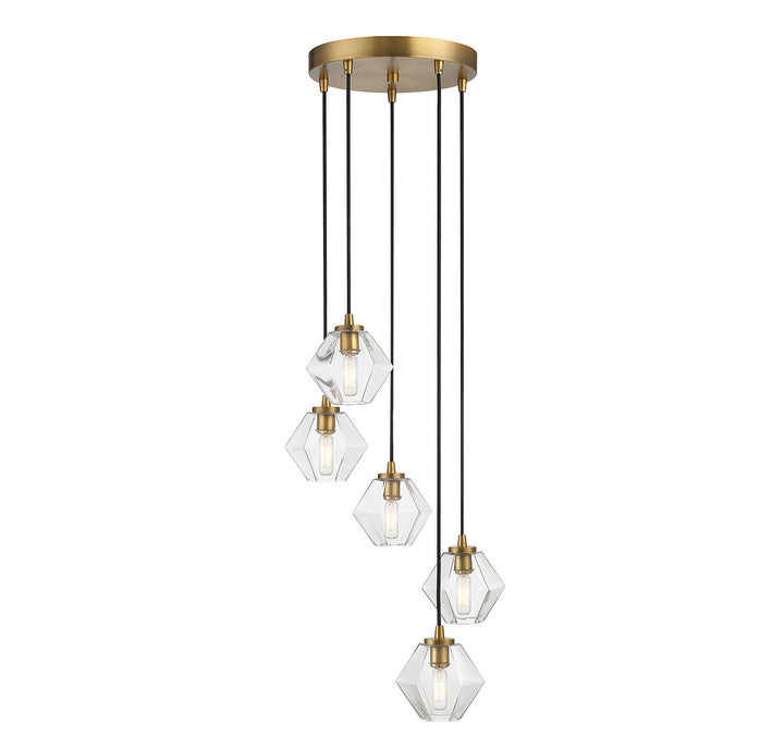 Meridian M10095NB Chandelier Light - Natural Brass