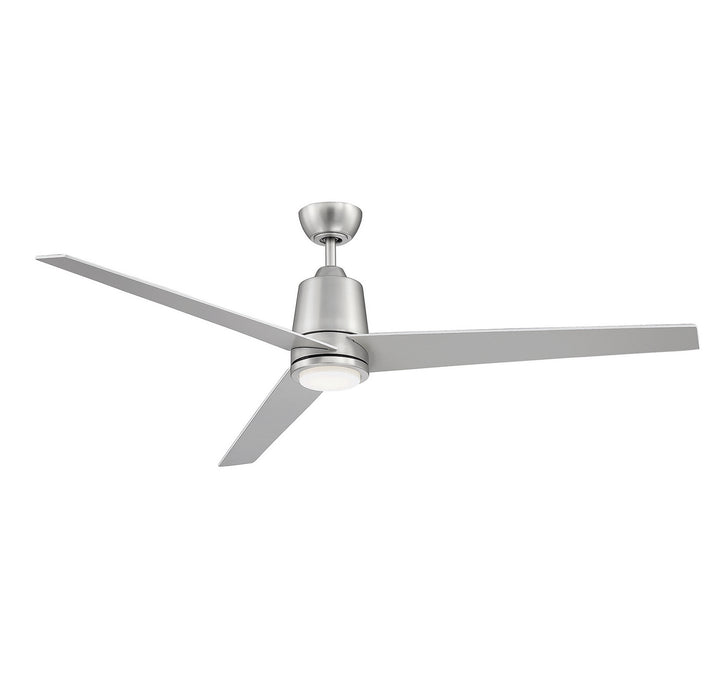 Meridian M2013BNRV Ceiling Fan 56 - Brushed Nickel, Silver/Matte White/