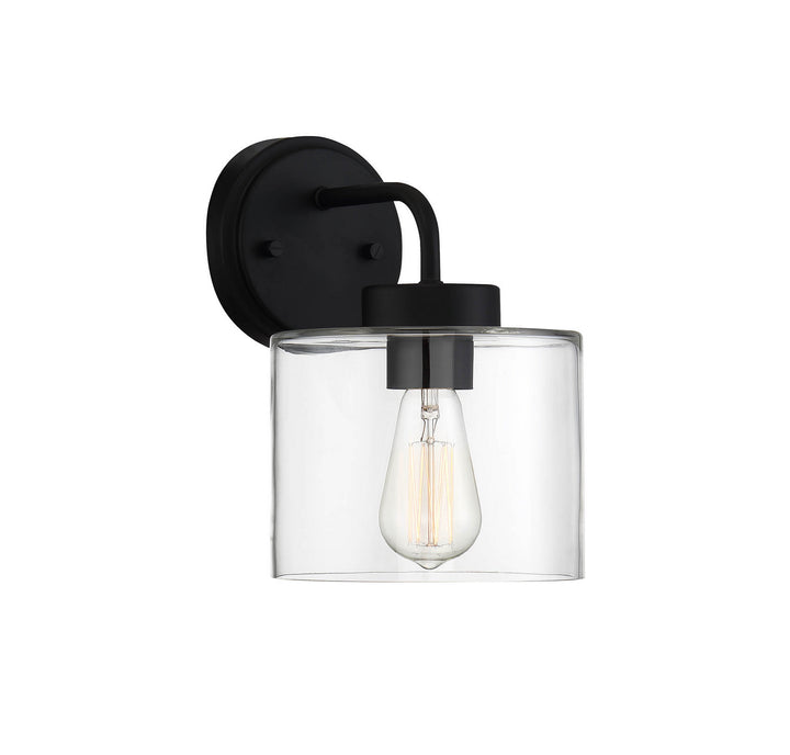 Meridian Lighting M50034BK Moutd One Light Outdoor Wall Sconce Outdoor Black