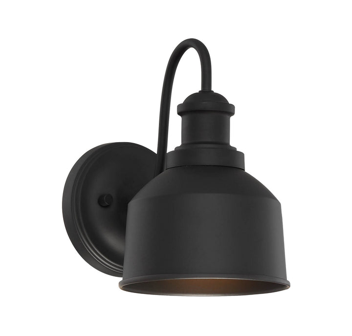 Meridian Lighting M50046BK Moutd One Light Outdoor Wall Sconce Outdoor Black