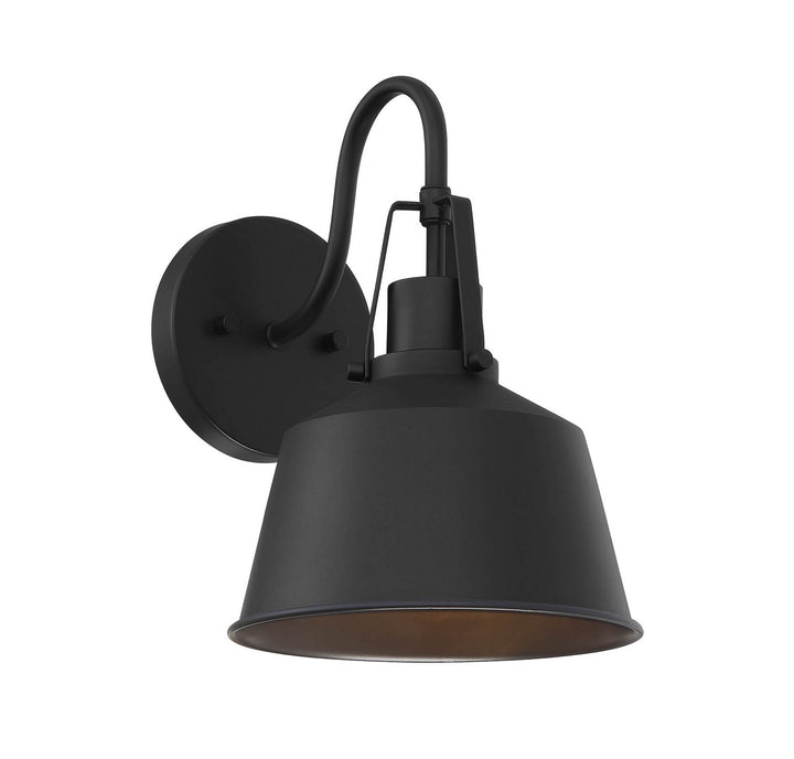 Meridian Lighting M50049BK Moutd One Light Outdoor Wall Sconce Outdoor Black