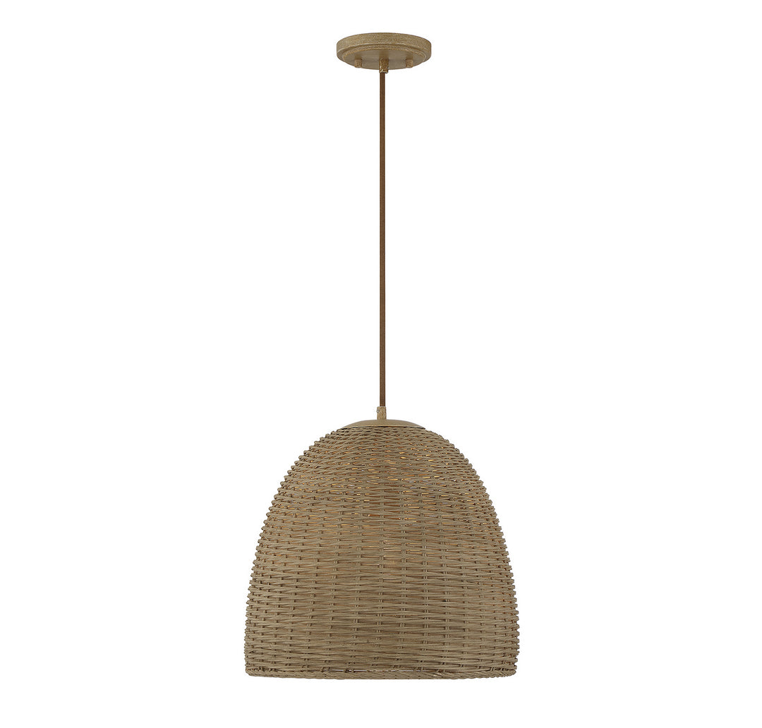 Meridian M70107NWIC Pendant Light - Natural Wicker