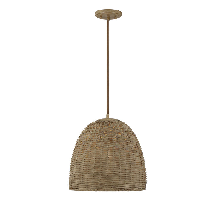 Meridian M70107NWIC Pendant Light - Natural Wicker