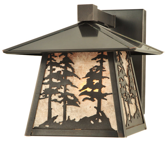 Meyda Tiffany Lighting 111694 Stillwater One Light Wall Sconce Outdoor Bronze / Dark