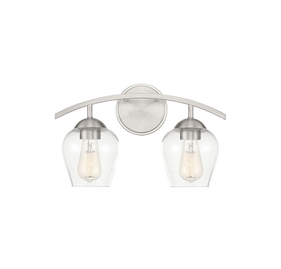 Meridian Mbath M80031BN Bath Vanity Light 16 in. wide - Brushed Nickel