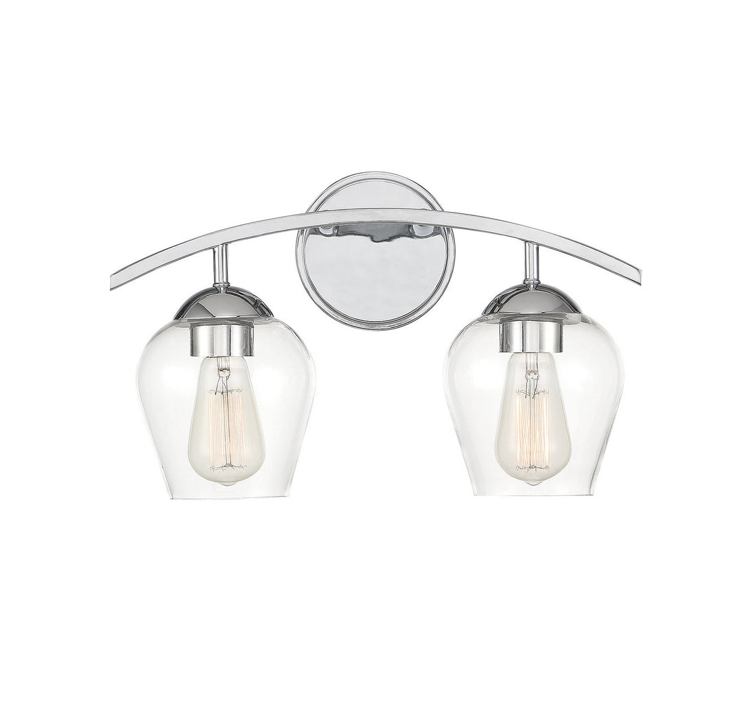 Meridian Mbath M80031CH Bath Vanity Light 16 in. wide - Chrome