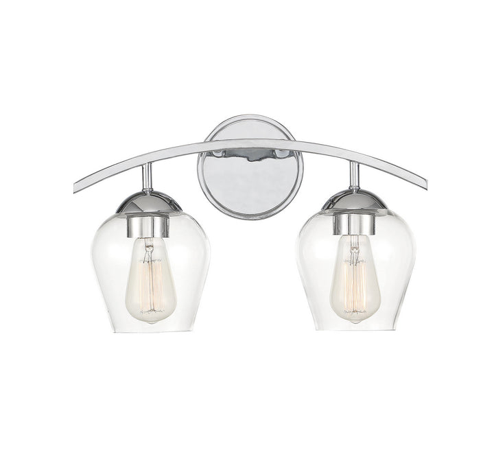 Meridian Mbath M80031CH Bath Vanity Light 16 in. wide - Chrome