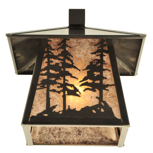 Meyda Tiffany Lighting 111694 Stillwater One Light Wall Sconce Outdoor Bronze / Dark
