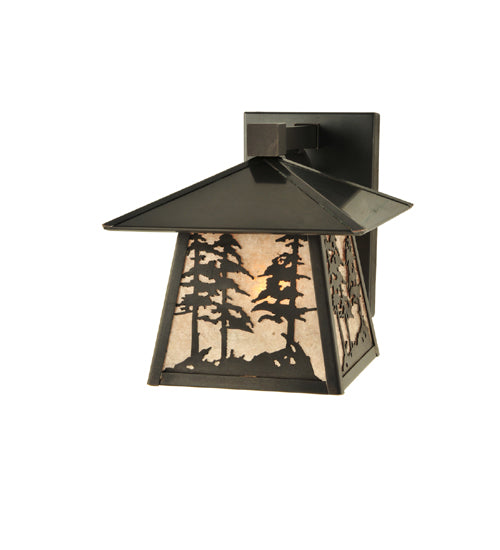 Meyda Tiffany Lighting 111694 Stillwater One Light Wall Sconce Outdoor Bronze / Dark