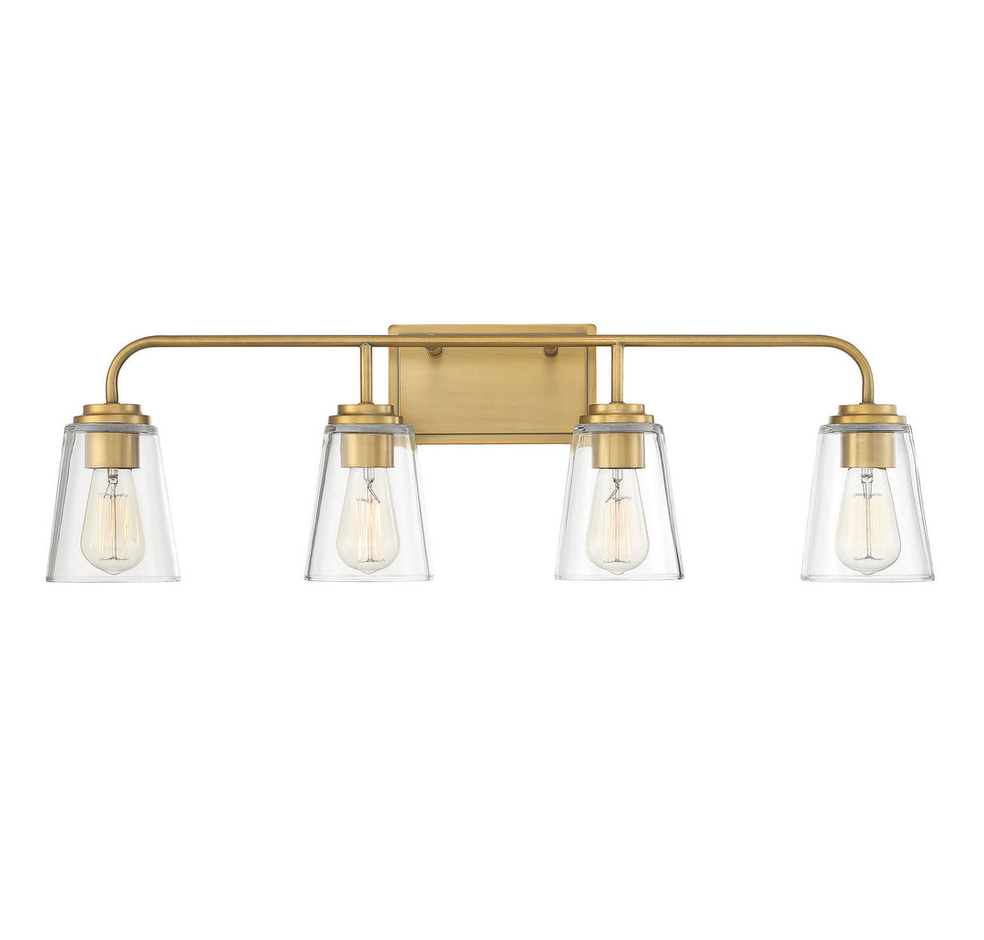 Meridian Mbath M80045NB Bath Vanity Light 32 in. wide - Natural Brass
