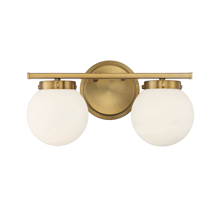 Meridian M80047NB Bath Vanity Light 16 in. wide - Natural Brass