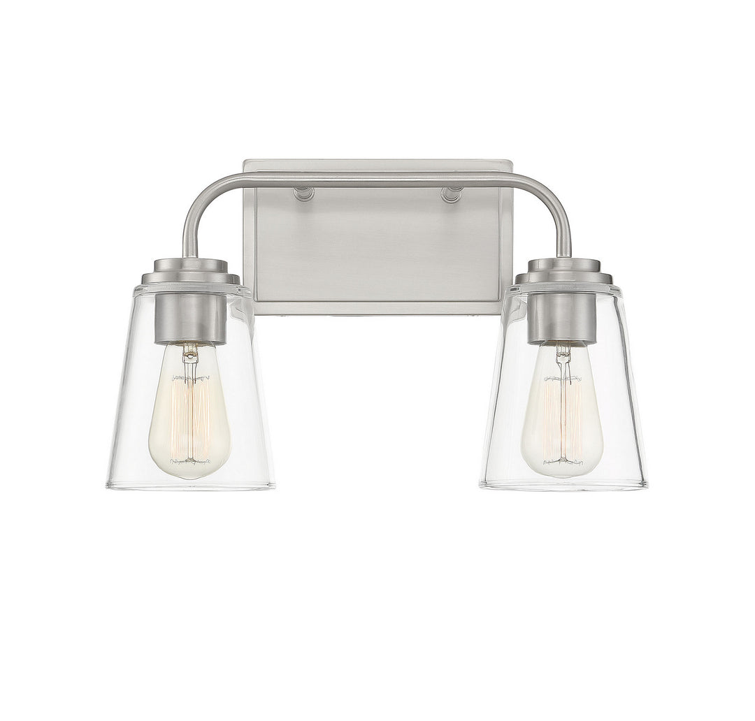 Meridian Mbath M80043BN Bath Vanity Light 15 in. wide - Brushed Nickel