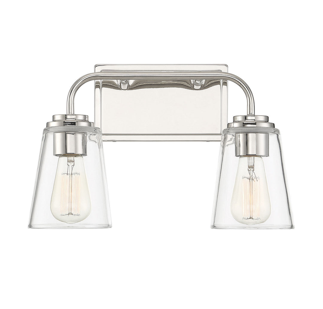 Meridian Mbath M80043PN Bath Vanity Light 15 in. wide - Polished Nickel