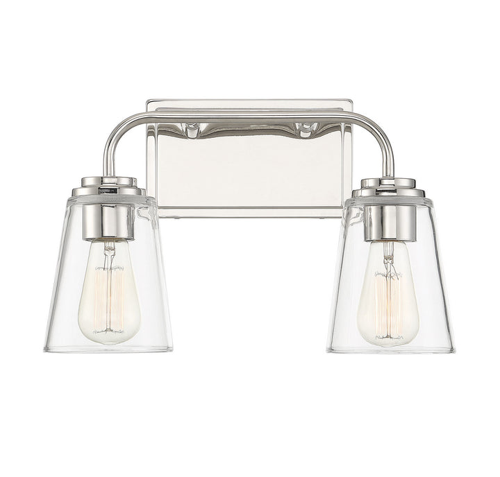 Meridian Mbath M80043PN Bath Vanity Light 15 in. wide - Polished Nickel