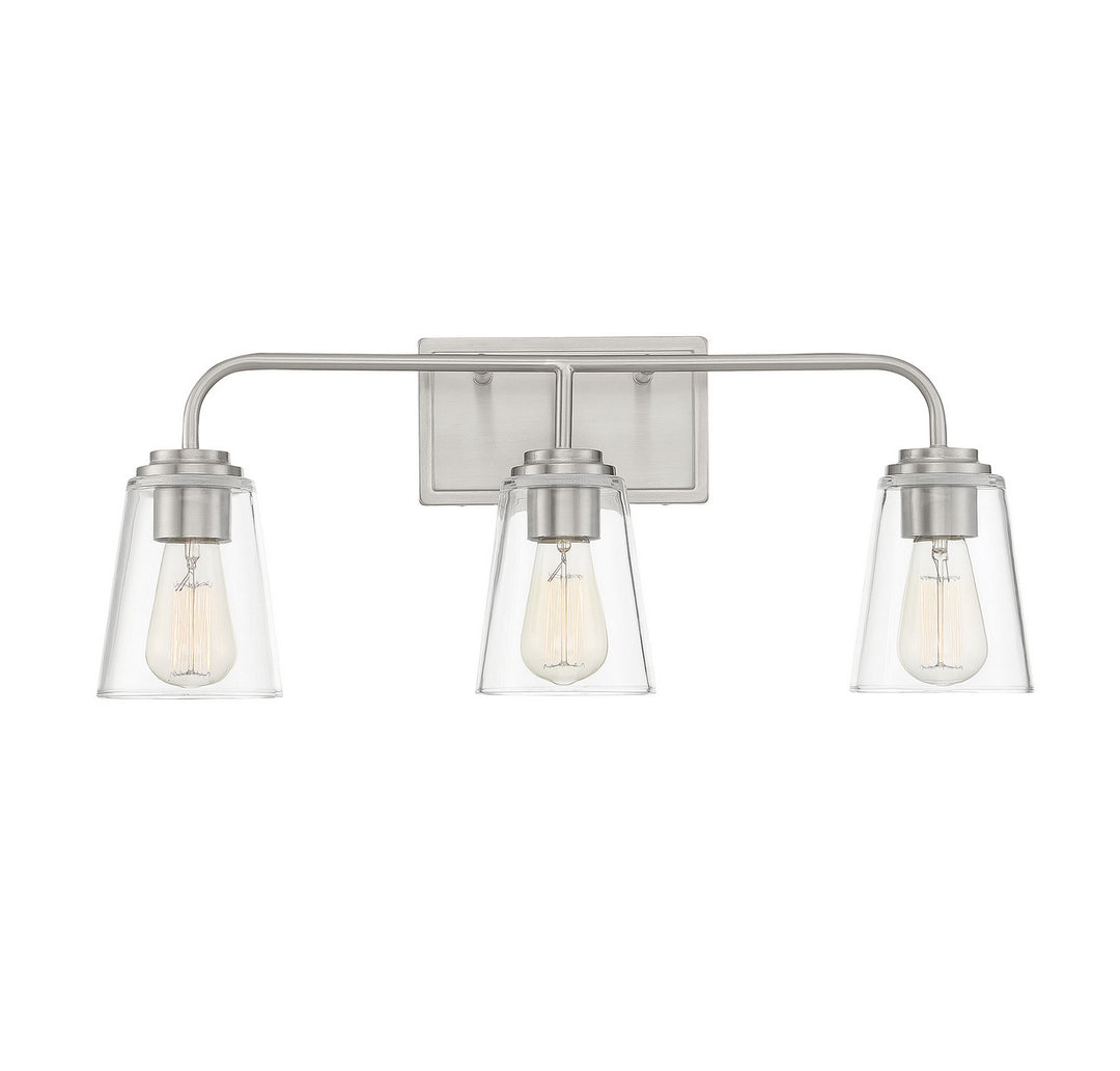 Meridian Mbath M80044BN Bath Vanity Light 24 in. wide - Brushed Nickel