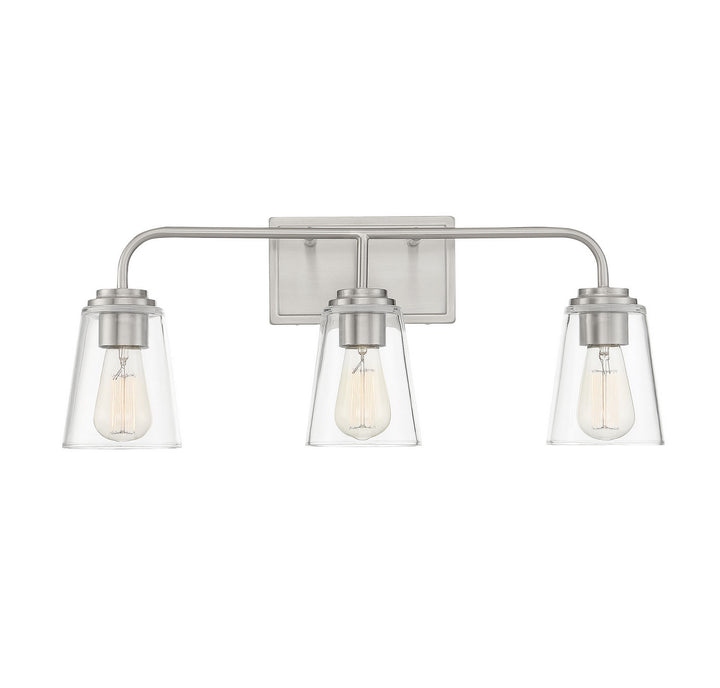 Meridian Mbath M80044BN Bath Vanity Light 24 in. wide - Brushed Nickel