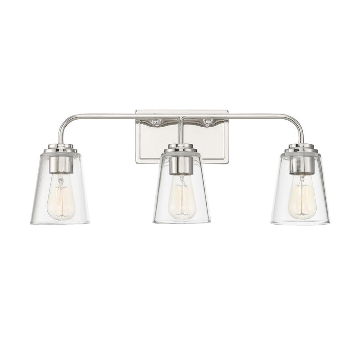 Meridian Mbath M80044PN Bath Vanity Light 24 in. wide - Polished Nickel