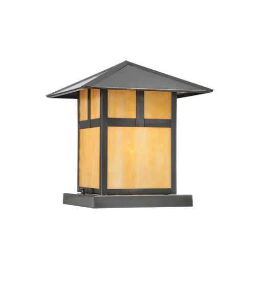 Meyda Tiffany Lighting 111702 Seneca One Light Pier Mount Outdoor Bronze / Dark