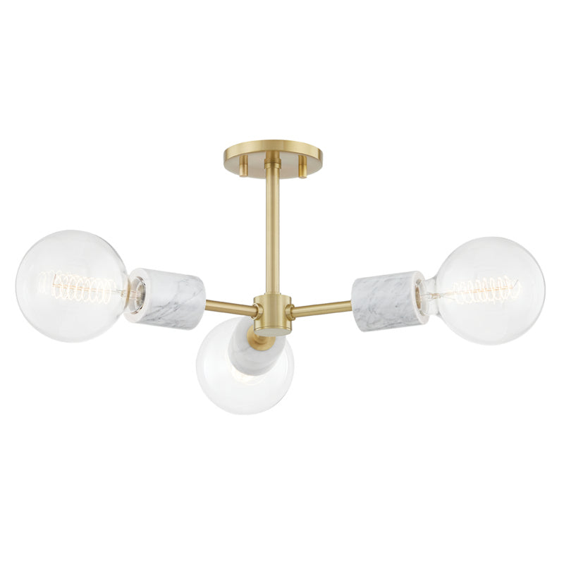 Mitzi Asime H120603-AGB Ceiling Light - Aged Brass