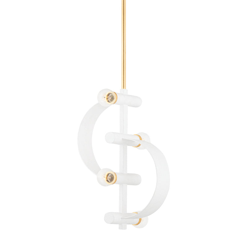 Mitzi Maddie H379704-GL/WH Pendant Light - Gold Leaf/White