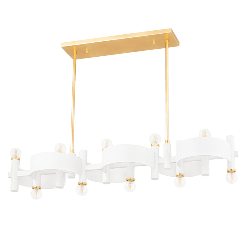 Mitzi Maddie H379910-GL/WH Pendant Light - Gold Leaf/White