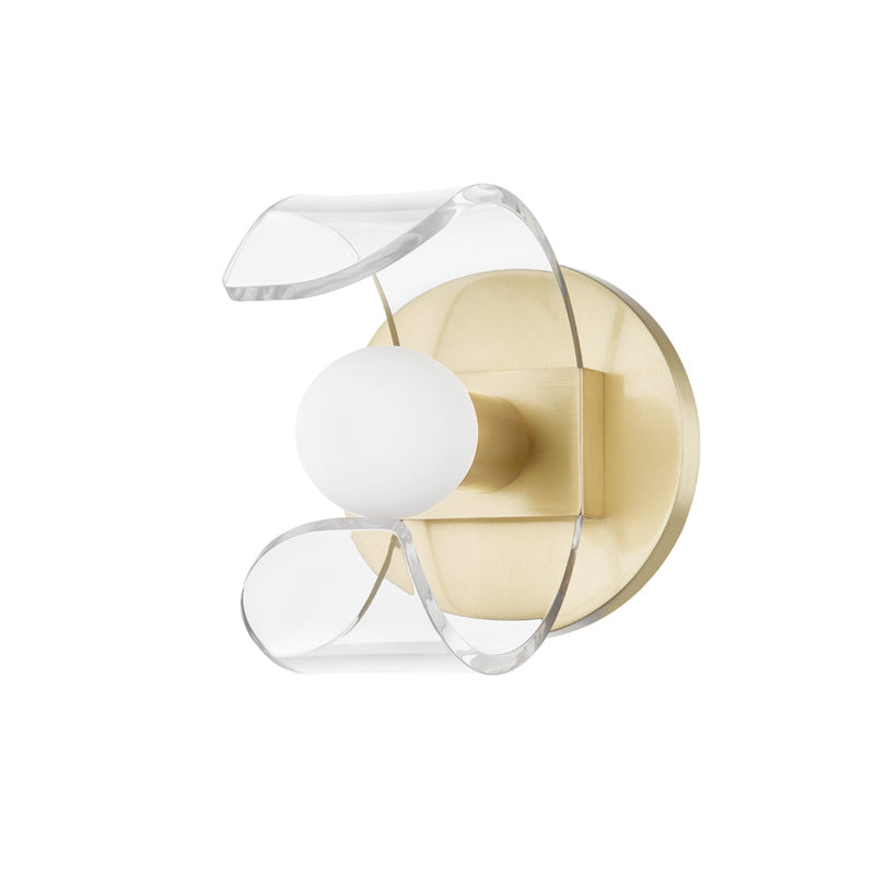 Mitzi Ora H424301-AGB Wall Sconce Light - Gold, Champ, Gld Leaf