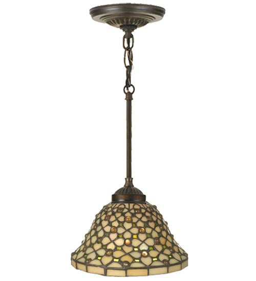Meyda Tiffany Diamond & Jewel 111706 Pendant Light - Mahogany Bronze
