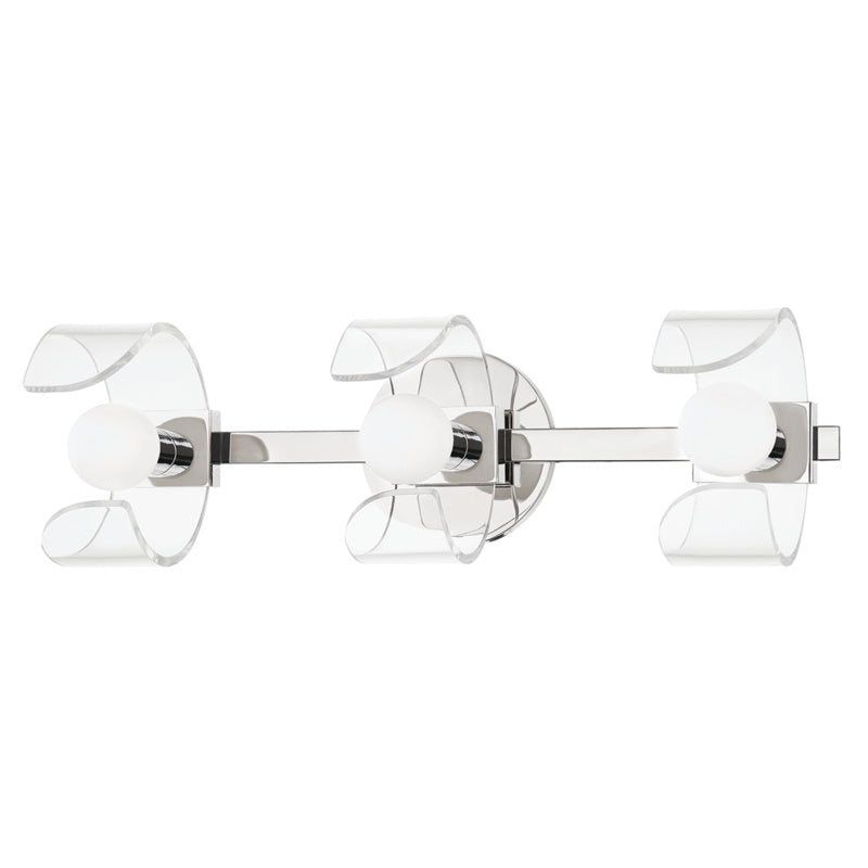 Mitzi Ora H424303-PN Bath Vanity Light 18 in. wide - Polished Nickel