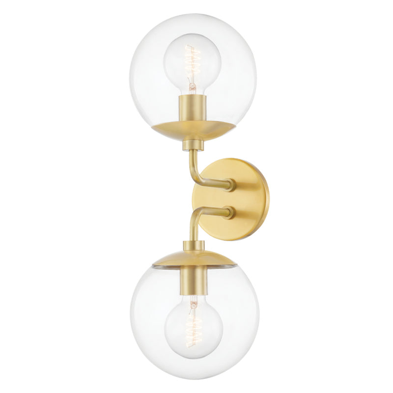 Mitzi Meadow H503102-AGB Wall Sconce Light - Aged Brass