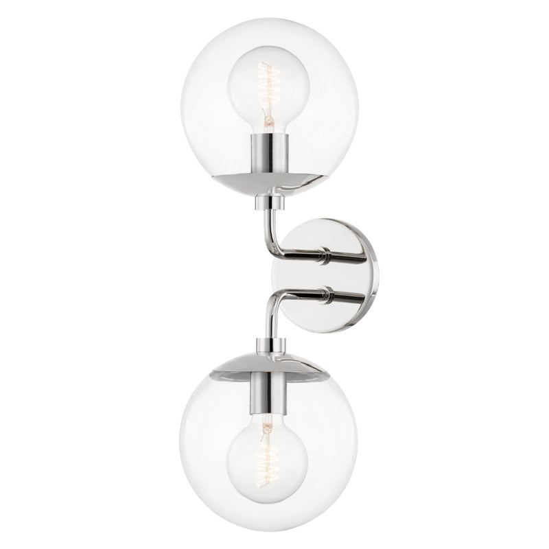 Mitzi Meadow H503102-PN Wall Sconce Light - Polished Nickel